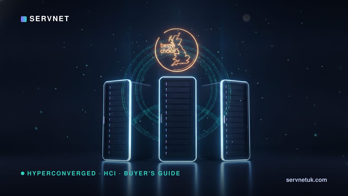 Best HCI platform UK 2026: Nutanix vs VMware vSAN vs Microsoft Azure Stack HCI — article cover art
