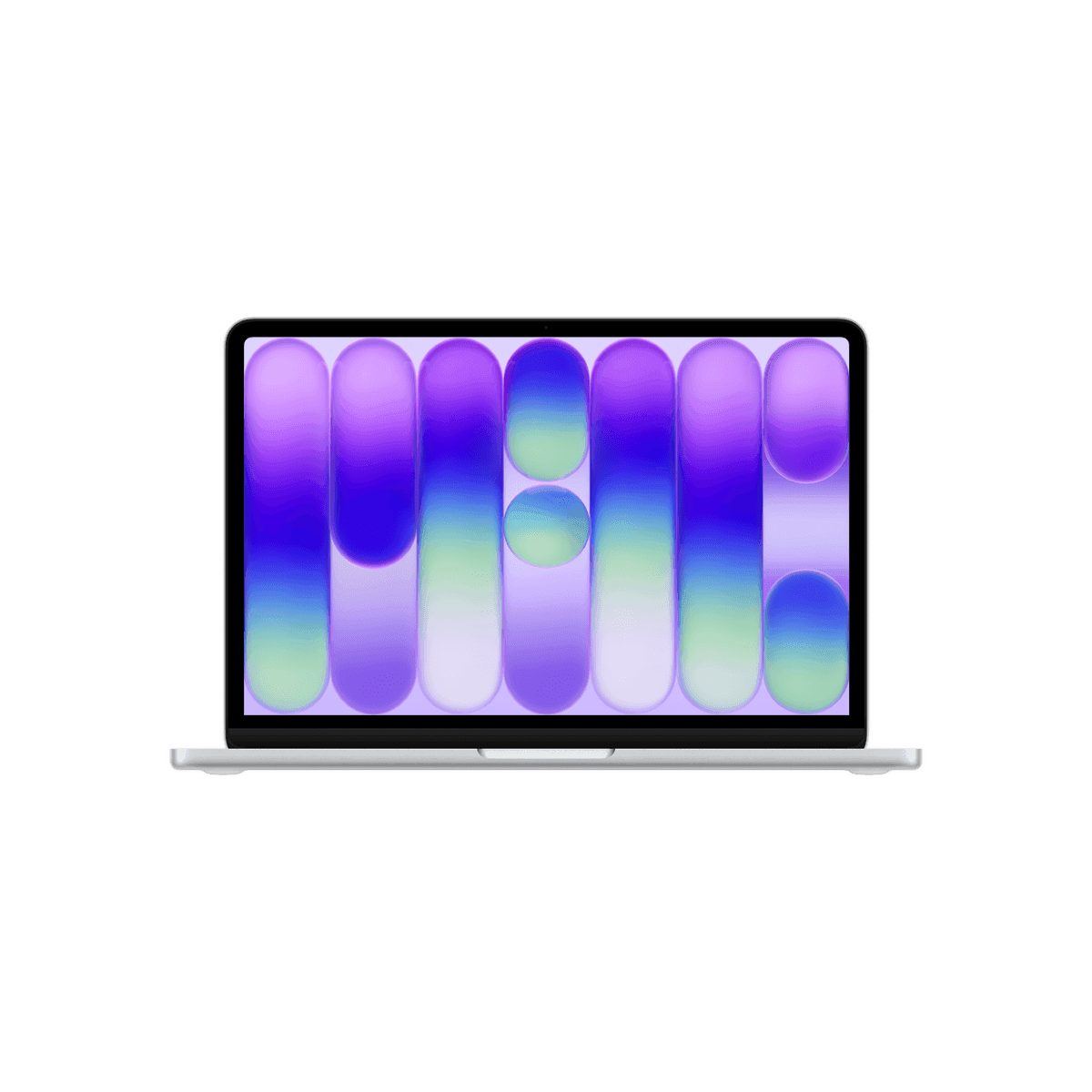 Apple MacBook Neo (A18 Pro) entry-level 13-inch laptop in Silver, open front view