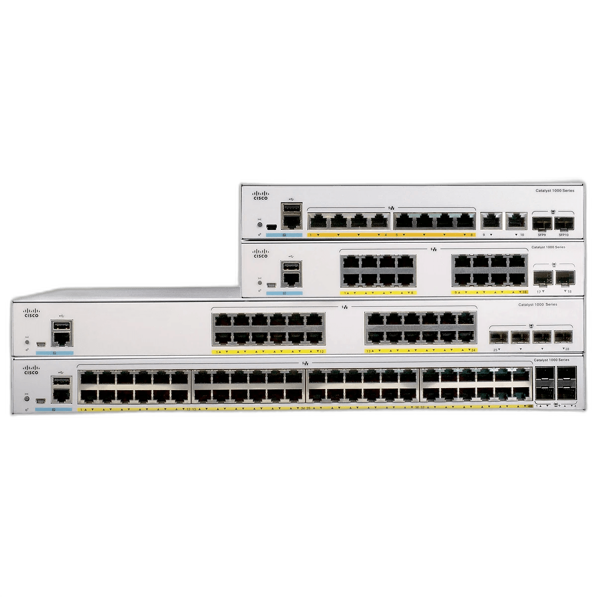 Cisco Catalyst 1000 24-port gigabit managed switch C1000-24T-4G-L front view