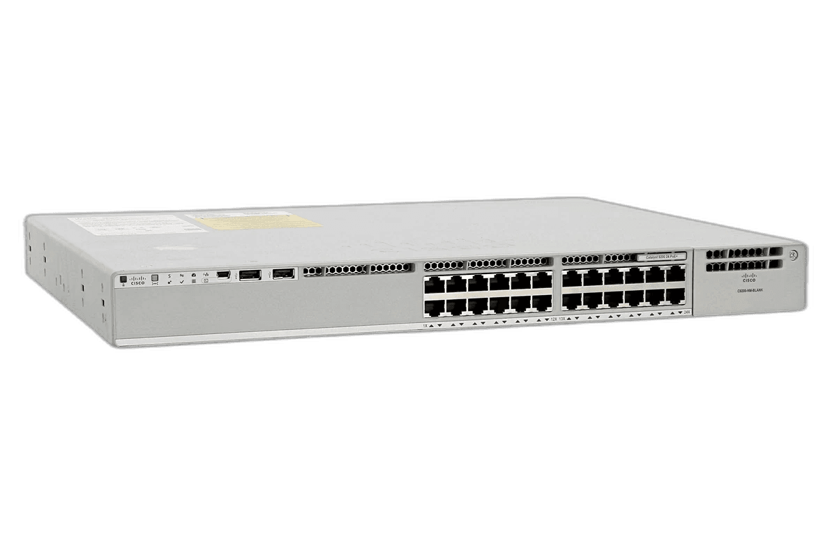 Cisco Catalyst 9200 24-port gigabit enterprise managed switch C9200-24T-E front view
