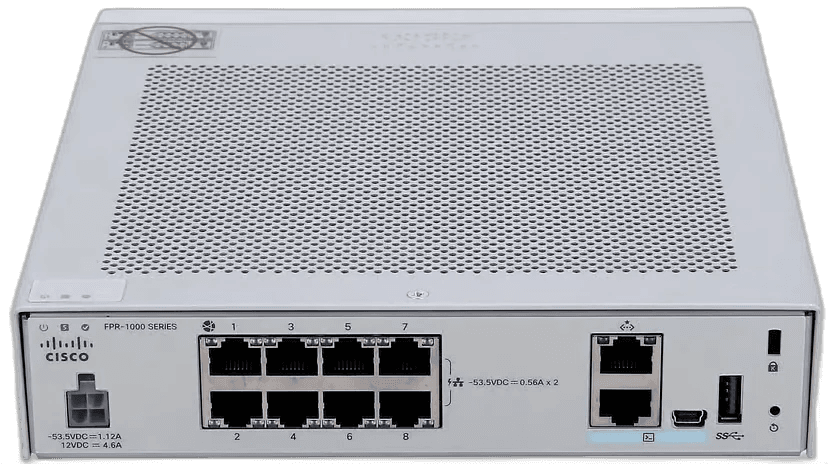 Cisco Firepower 1010 NGFW desktop security appliance front view