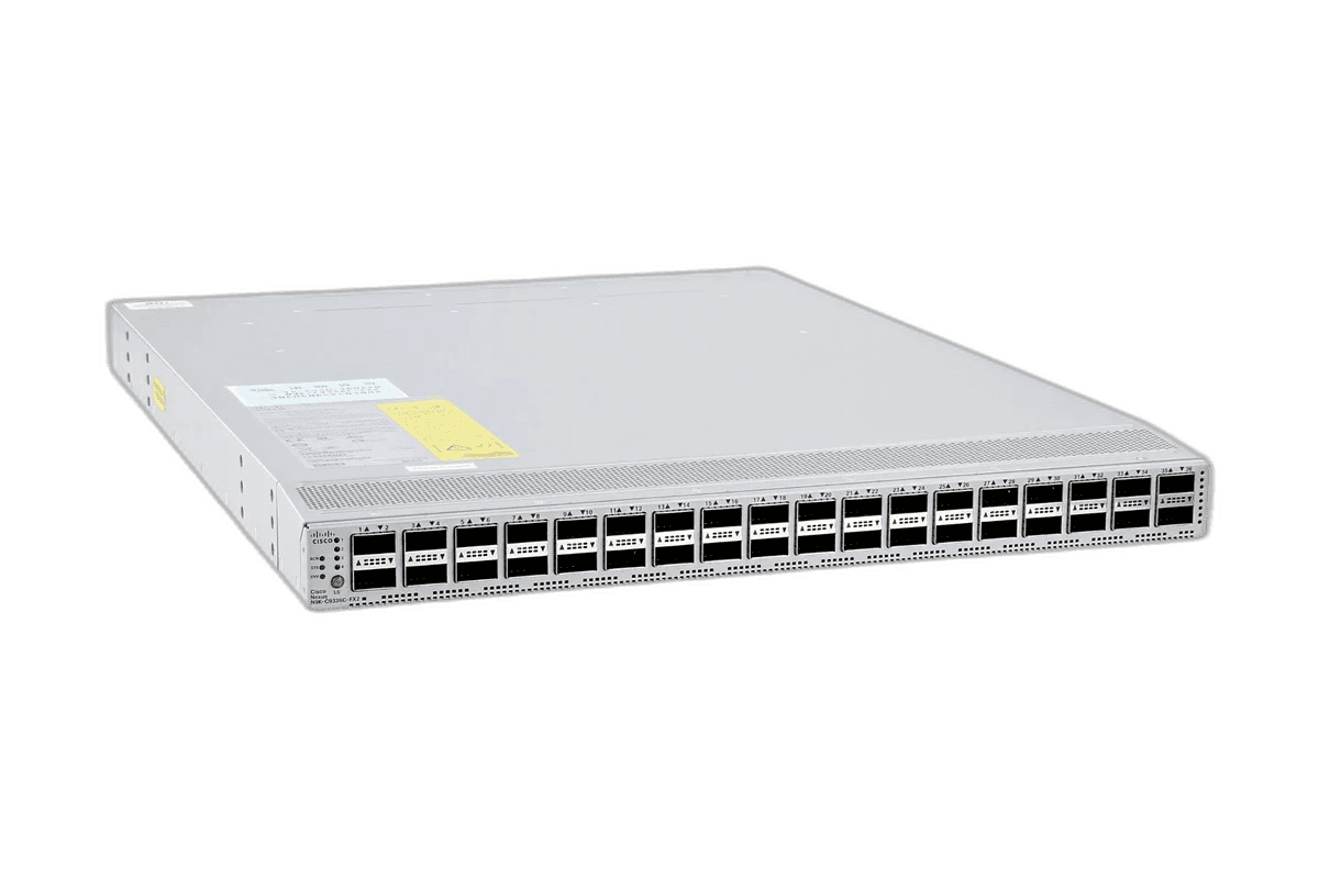 Cisco Nexus 9300 N9K-C9336C-FX2 36-port 100G data centre spine switch front view