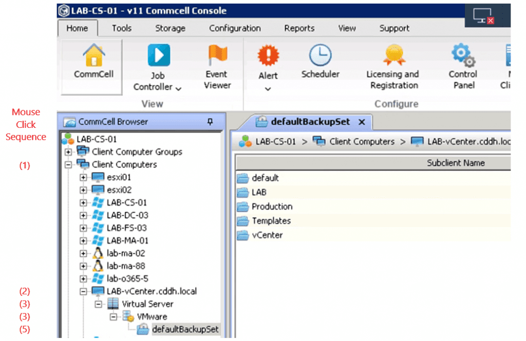 Commvault Cloud command centre dashboard showing backup and recovery status