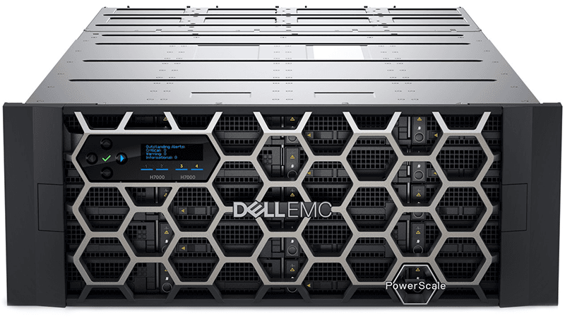 Dell PowerScale H7000 hybrid NAS 4U chassis front view