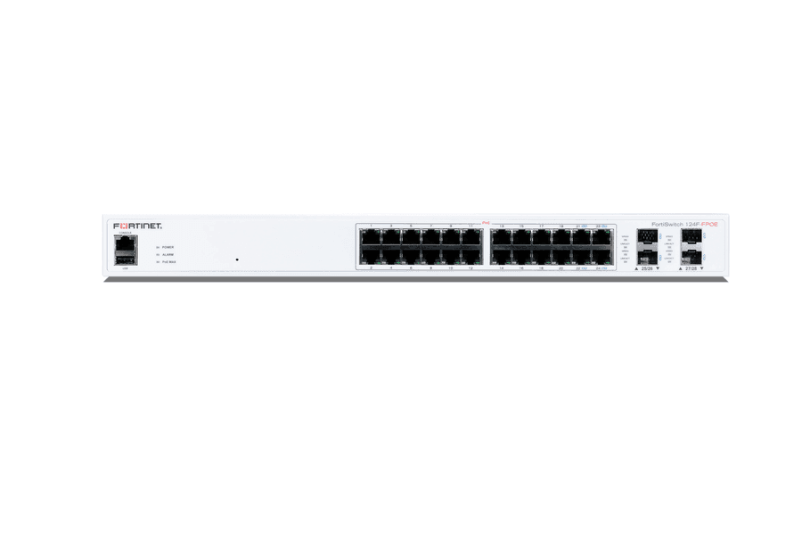 Fortinet FortiSwitch 448E 48-port 10GE SFP+ high-density aggregation switch front view