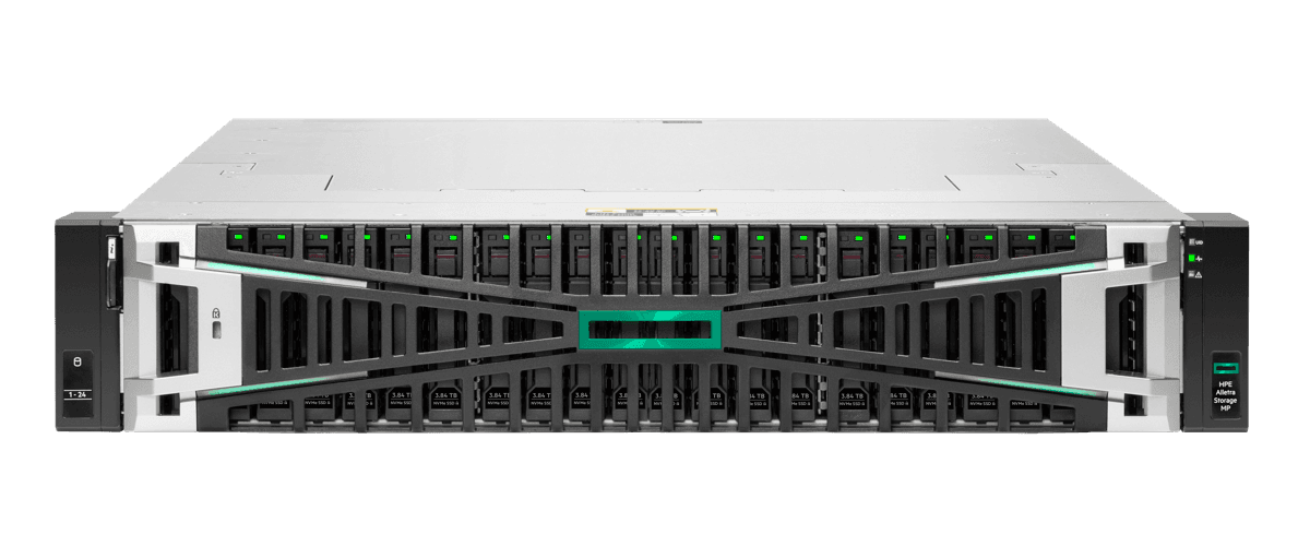 HPE Alletra Storage MP B10000 2U enterprise storage array front view