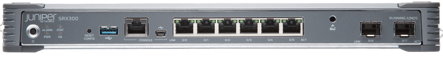 Juniper SRX300 Services Gateway front view