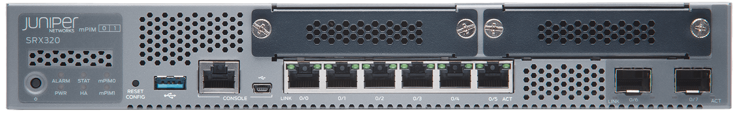 Juniper SRX320 Services Gateway front view