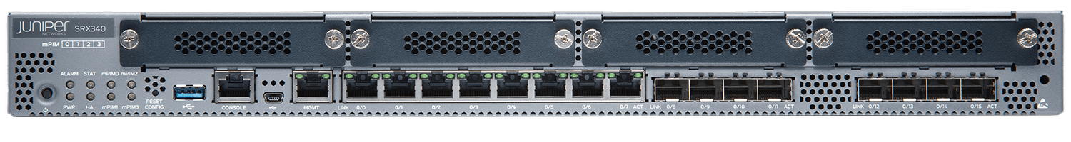 Juniper SRX340 Services Gateway front view