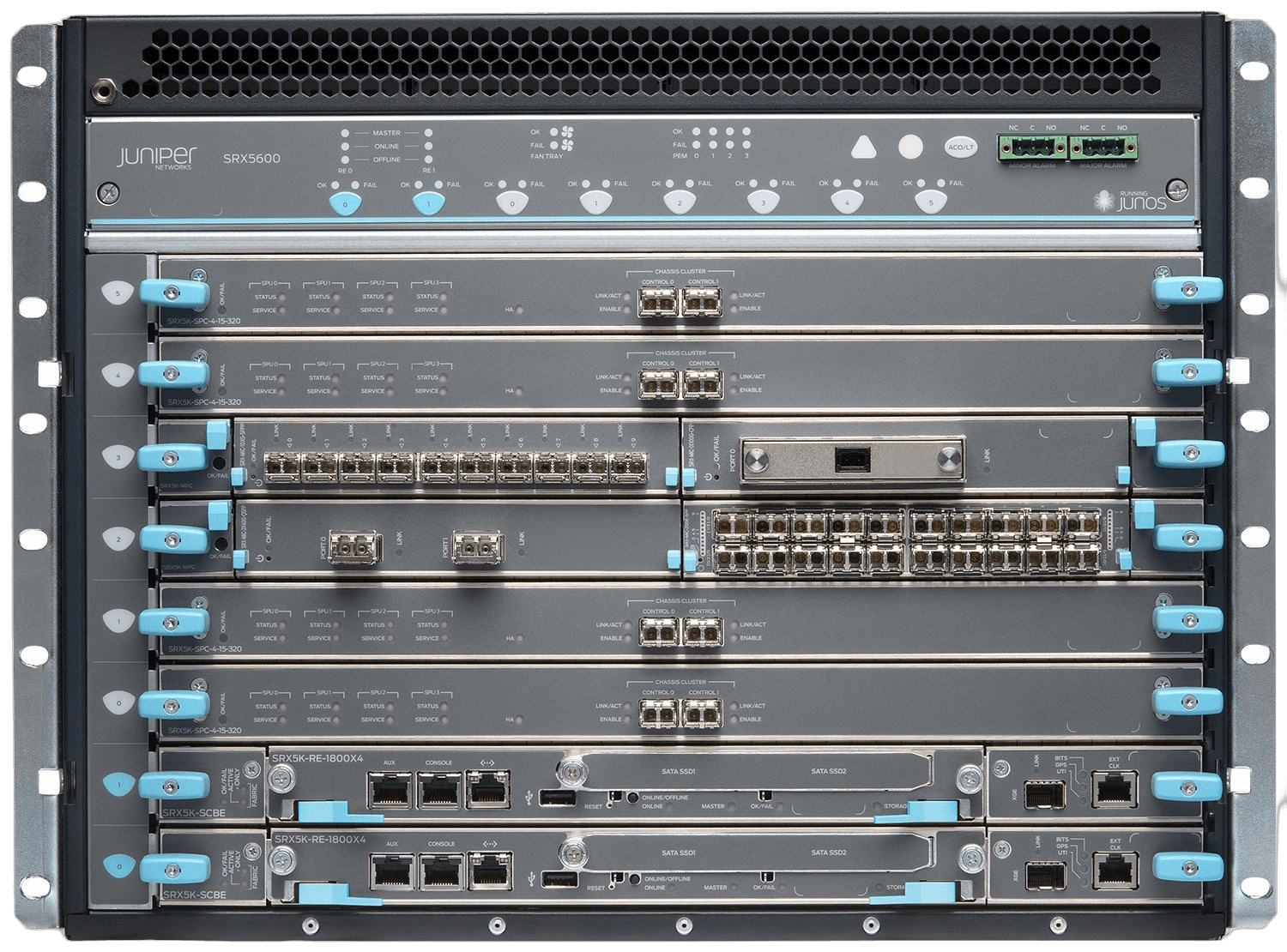 Juniper SRX5600 Services Gateway chassis front view