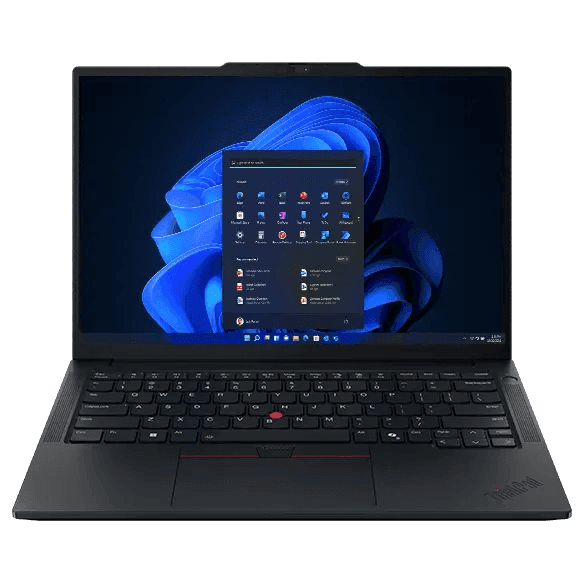 Lenovo ThinkPad X1 Carbon Gen 13 14" ultraportable business laptop, open front view