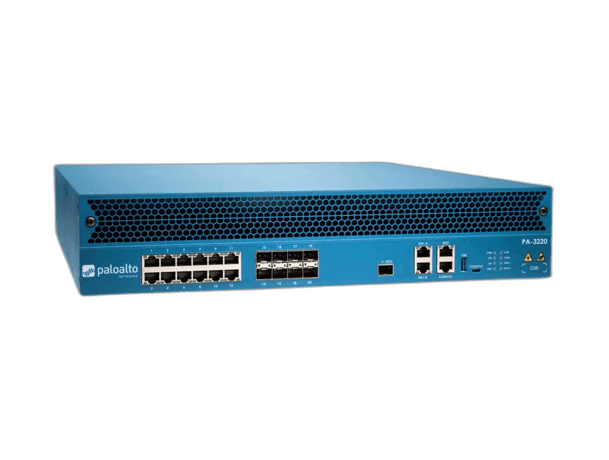 Palo Alto Networks PA-3220 2U enterprise NGFW appliance front view