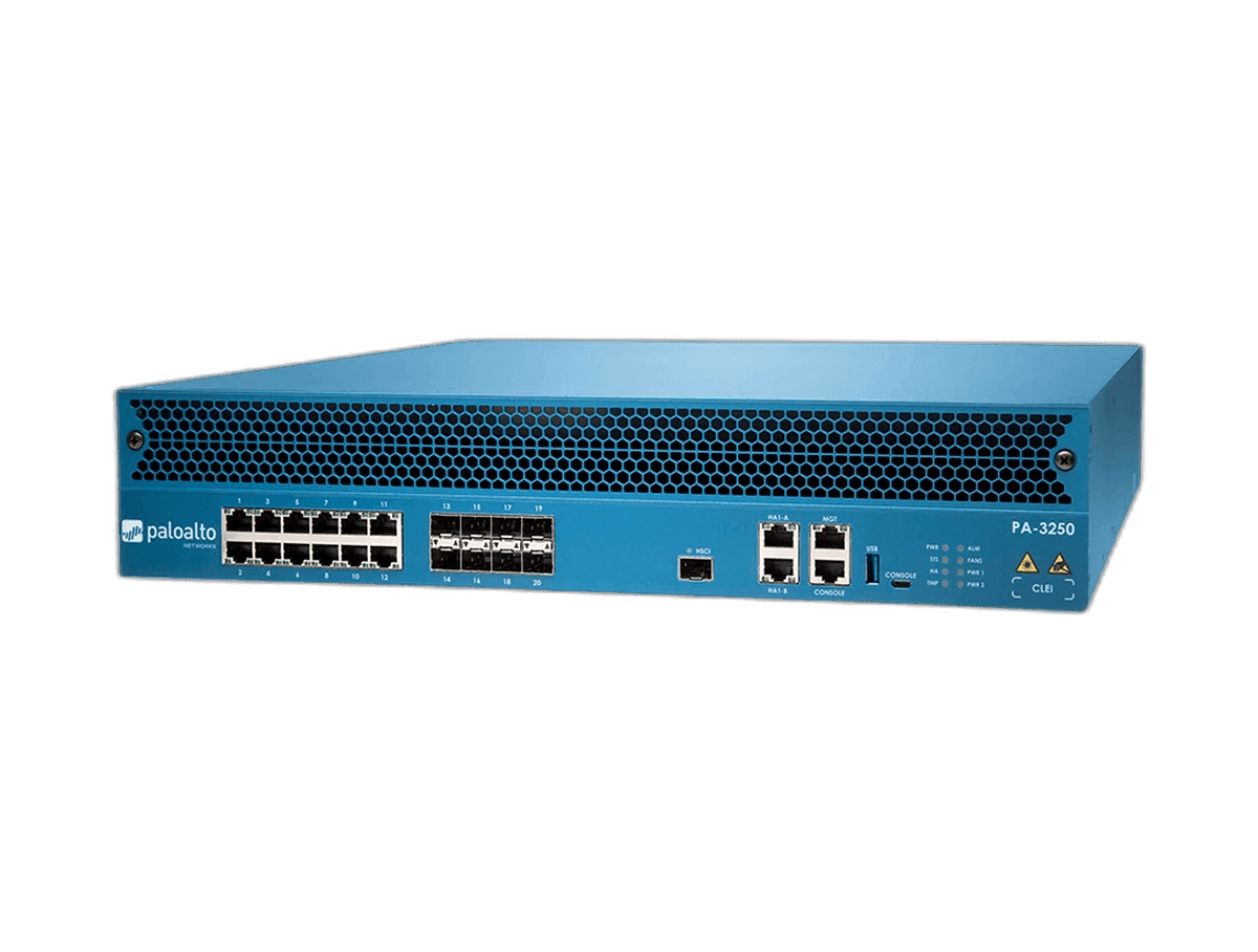 Palo Alto Networks PA-3250 2U enterprise NGFW appliance front view
