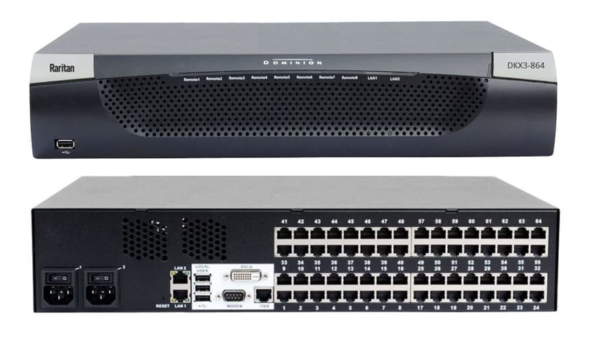 Raritan Dominion KX III G2 multi-port enterprise IP KVM switch 1U
