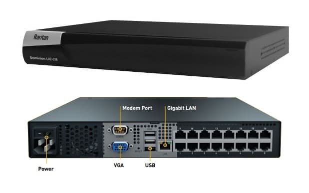 Raritan Dominion LX II 1U cost-effective IP KVM switch