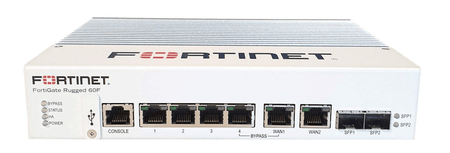 Fortinet FortiWiFi 60F wireless next-generation firewall with integrated Wi-Fi front view
