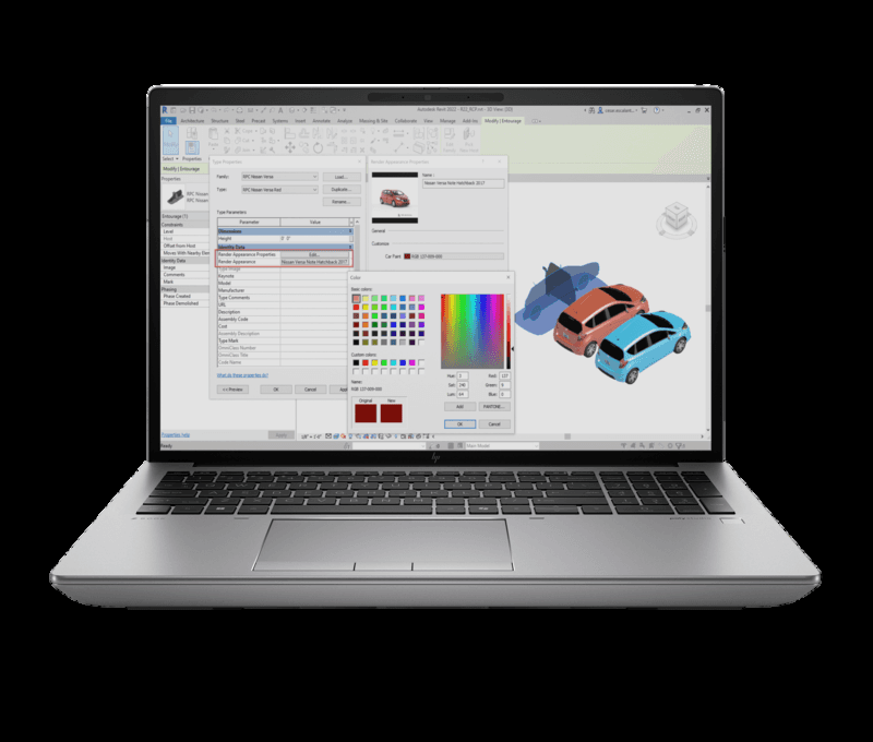 HP ZBook Fury 16 inch G11 high-performance mobile workstation, open front view