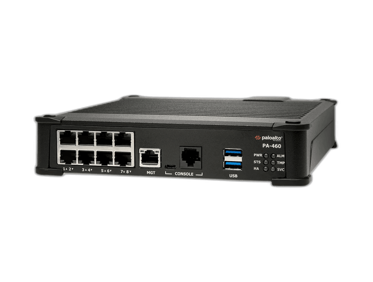 Palo Alto Networks PA-460 desktop ML-powered NGFW front view