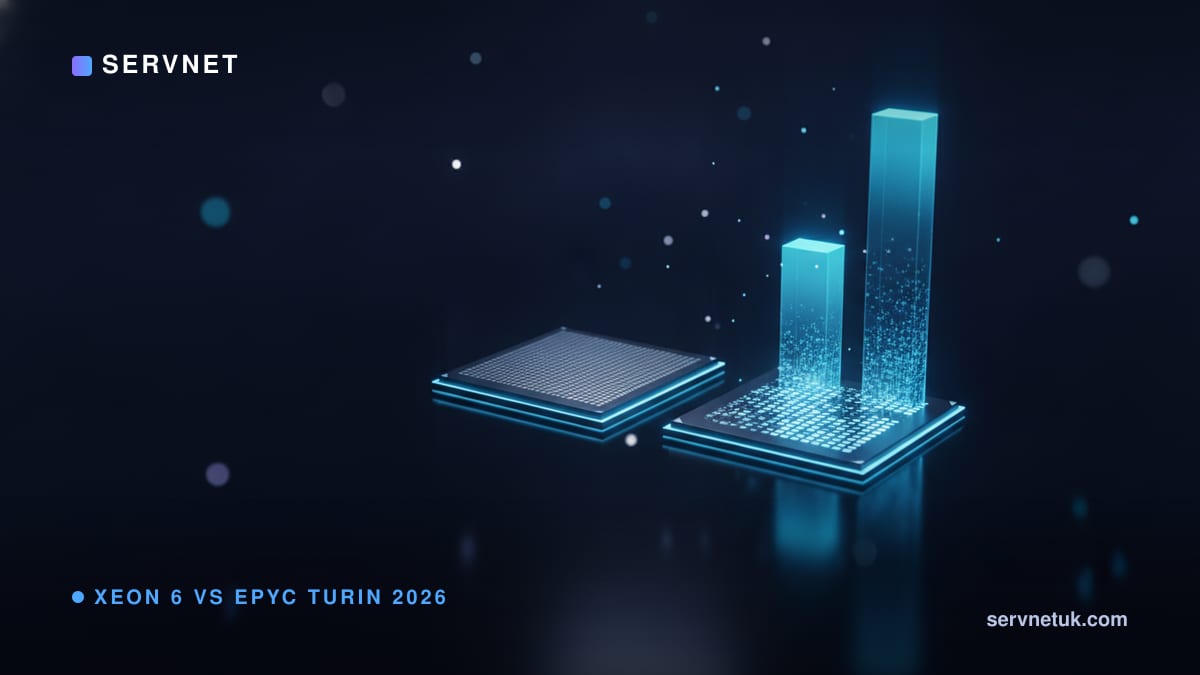 Xeon 6 vs EPYC Turin 2026: Cores, Watts & UK Pricing
