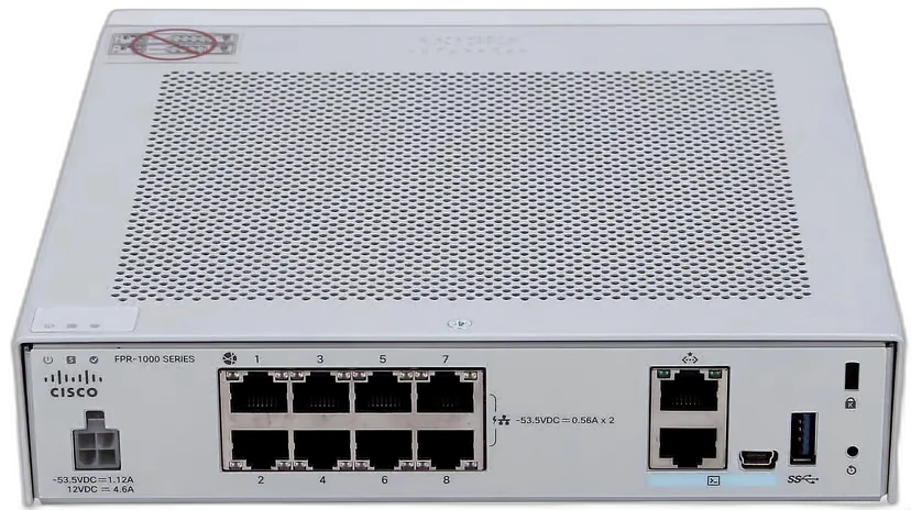 Cisco Firepower 1010 NGFW desktop security appliance front view
