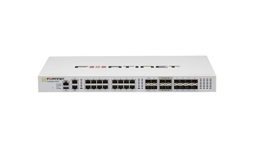 Fortinet FortiGate 400F enterprise 1U rack next-generation firewall front view