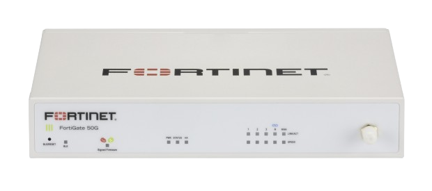 Fortinet FortiGate 50G desktop next-generation firewall front view
