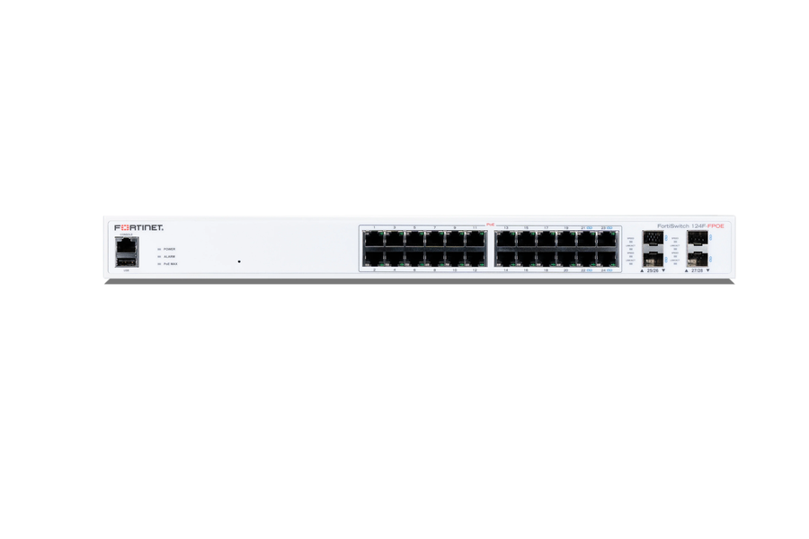 Fortinet FortiSwitch 448E 48-port 10GE SFP+ high-density aggregation switch front view