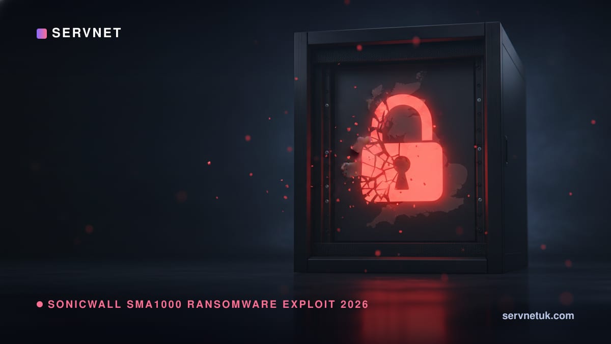 SonicWall SMA1000 Ransomware Exploit 2026: Patch Now