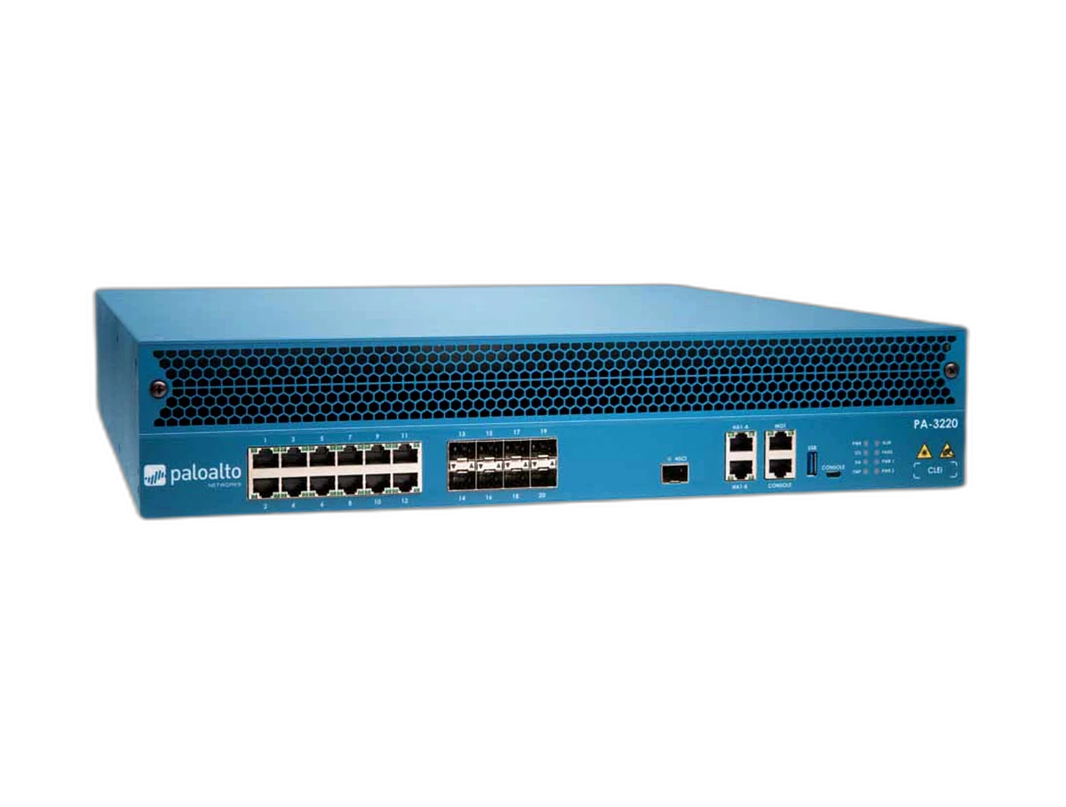 Palo Alto Networks PA-3220 2U enterprise NGFW appliance front view