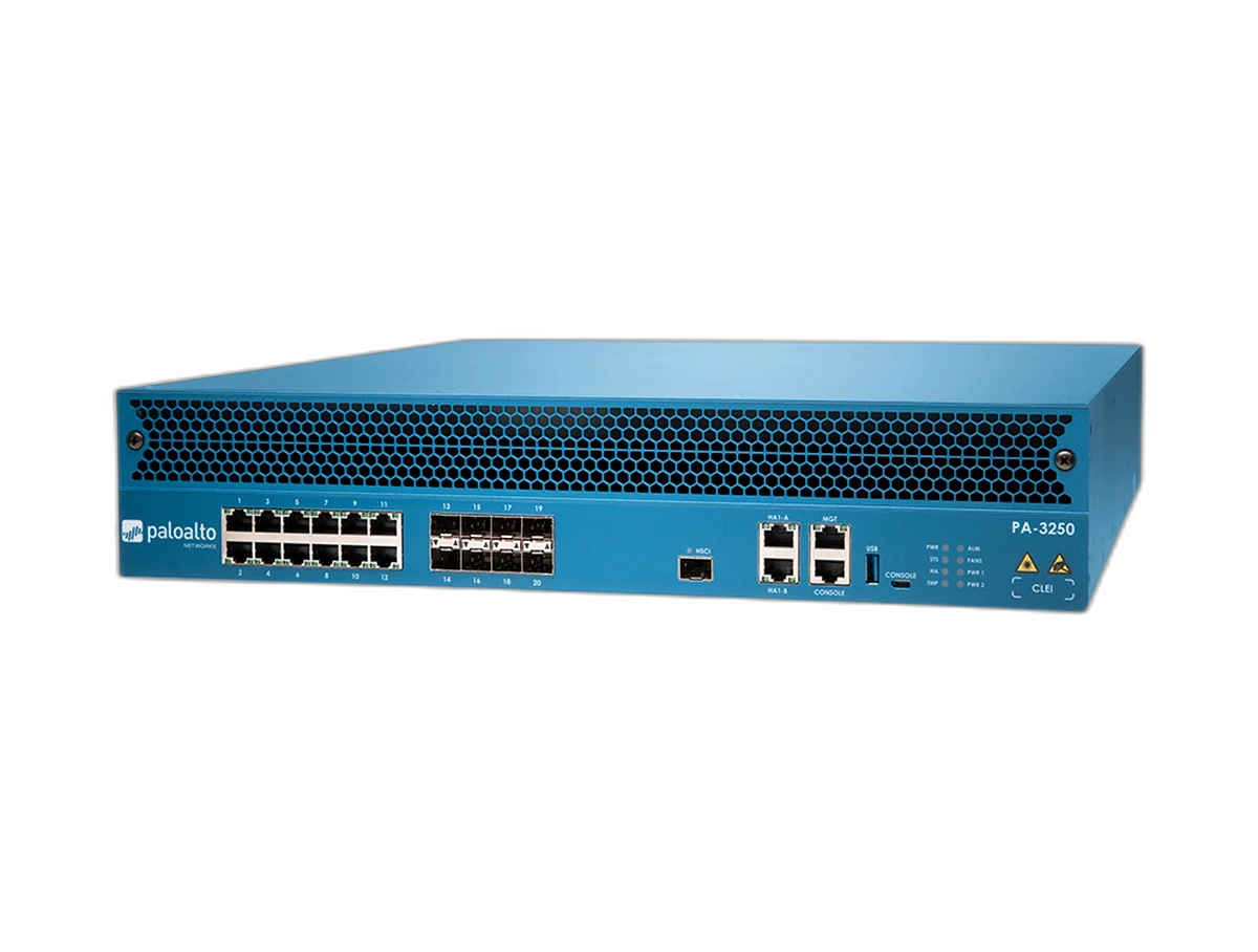 Palo Alto Networks PA-3250 2U enterprise NGFW appliance front view