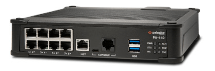 Palo Alto Networks PA-440 desktop ML-powered NGFW front view