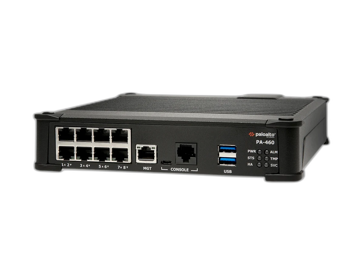 Palo Alto Networks PA-460 desktop ML-powered NGFW front view