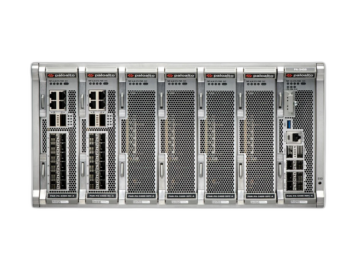 Palo Alto Networks PA-5450 5U high-performance data centre NGFW front view